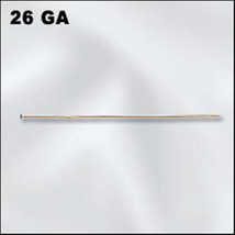 1.5&quot; Gold Filled 26 gauge (Lite) Head Pins (10) TEN Headpins - £3.18 GBP