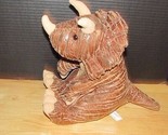 Golden Bear Co. Plush Brown Triceratops Dinosaur Stuffed Animal textured... - £5.47 GBP