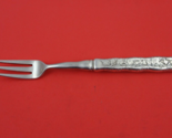 Lap Over Edge Acid Etched by Tiffany &amp; Co Sterling Fruit Fork w/ foliage 7&quot; - £302.20 GBP