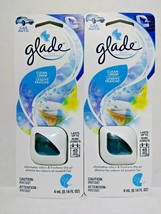 Glade CLEAN LINEN Scent Vent Oil Clip 2pk Car AC Air Freshener Eliminate Odors - £7.98 GBP