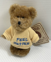 Vtg Boyds Bears Head Bean Collection Thinking of Ya 4&quot; Mini Bear Feel Be... - $32.71