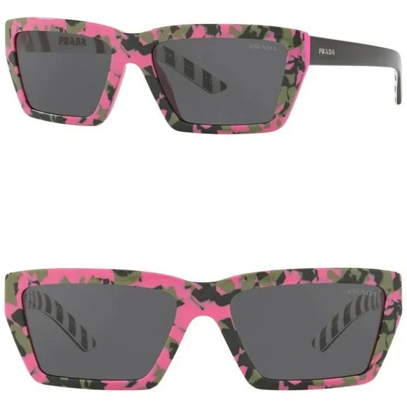 PRADA SPR 03V 462-5S0 Pink Camo Women&#39;s Sunglasses - $160.00