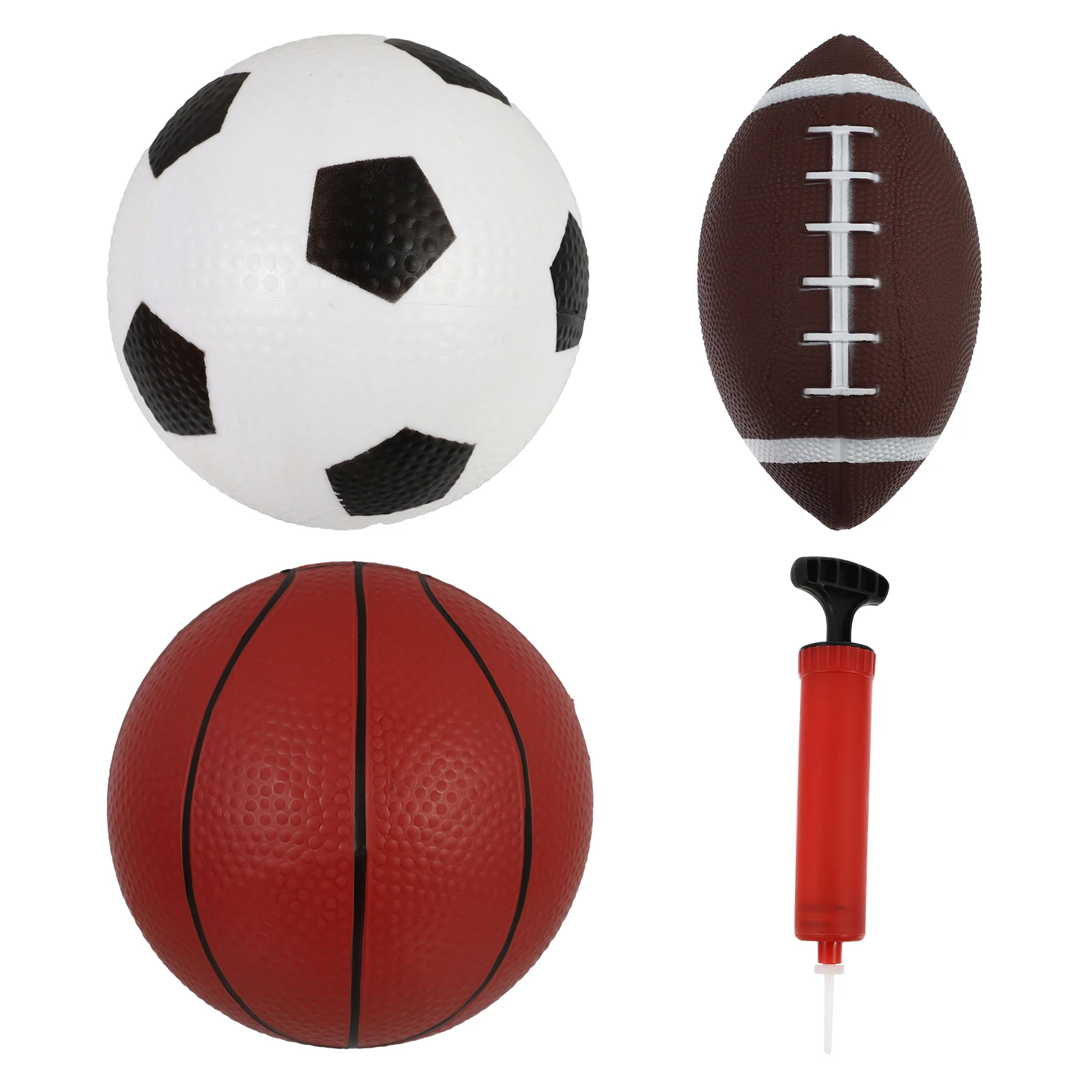 Bouncy Ball Childrens Toys Soccer Basketball Football Kids Pvc Inflatable Rugby - £11.47 GBP
