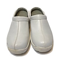 Pothia Womens Clogs Nursing Leather White Size 5 Comfort - $28.44