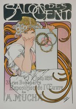 Mucha Foundation Salon des Cents 1897 Museum Edition Fine Art Lithograph S2 - £756.87 GBP