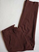 a new day Stretch Elastizado Cropped Capri Pant Womens Size 10 Brown Houndstooth - £17.25 GBP