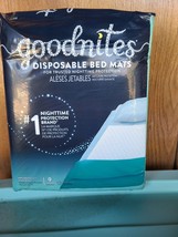 2 pkgs. Goodnites Disposable Bed Mats for Bedwetting 9 ct - £29.97 GBP