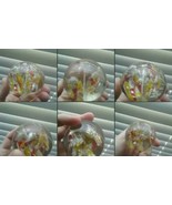 4&quot; Hand Blown Glass Murano Art Style Aquarium Ocean Decor Blue Coral bub... - $40.72 CAD