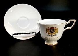 Tuscan Fine English Bone China Blue Floral Gold Band Trim Tea Cup and Saucer  - £31.30 GBP