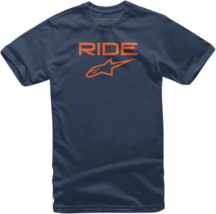Alpinestars Mens Ride 2.0 T-Shirt Tee Shirt Navy/Orange L - £17.54 GBP