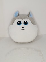 TY Squish-A-Boos Slush The Husky Dog 14&quot; Plush Toy - £8.38 GBP