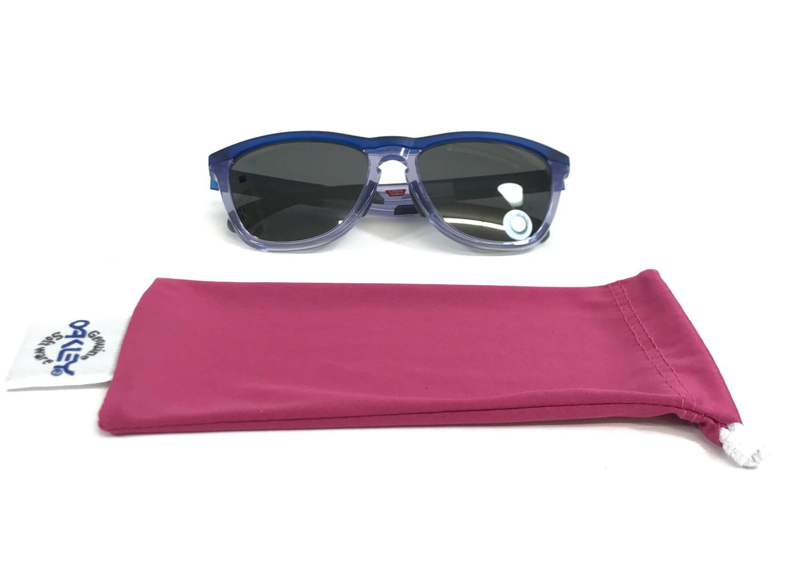 Oakley Sunglasses Frogskins Range OO9284-1655 Matte Transp Blue with Pri... - $138.59