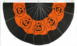 Happy Halloween Pumpkin Bunting 5x3ft Happy Halloween Pumpkin Cute Hallo... - £14.15 GBP