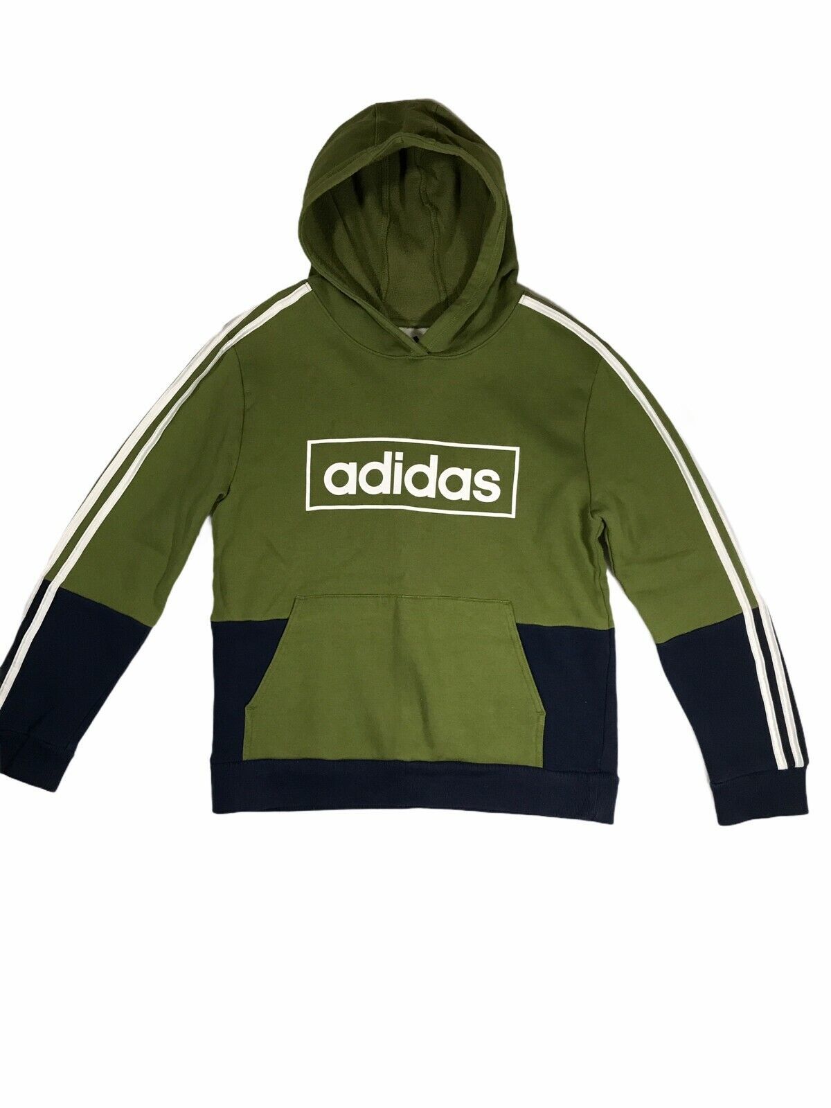Primary image for Adidas Unisex Kids Hoodie Green/Blue Size L Large 14-16 Outdoors Stretch Comfort