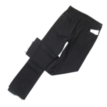 NWT Mother Insider Crop Step Fray in Not Guilty Black Stretch Jeans 27 - £124.60 GBP