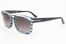 Tom Ford BARBARA 376 90B Black Blue / Gray Gradient Sunglasses TF376 90B-F 60mm - £170.68 GBP