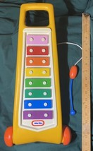 Vintage Little Tikes Yellow and Orange Xylophone ~20&quot; Long - £11.21 GBP