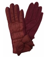 Women&#39;s Fleece Lining Fashion Glove Padded Gloves With Bow Accent - £10.26 GBP