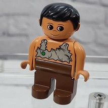 Lego Duplo Caveman Dad Father Figure Jointed Mini Fig #4555  - $8.90