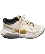 Nike Air Zoom Crossover GS Basketball Shoes Youth 4.5 White Tan Black DC... - $46.39