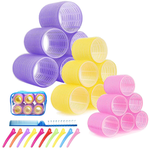 Jumbo Large Hair Rollers Set,31Pcs 3 Sizes with Clips &amp; Comb Hair Curlers, Big S - £15.17 GBP