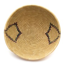 Vintage Hand Woven Coiled Sea Grass Tribal African Basket Bowl Handmade ... - £19.12 GBP