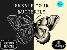 Create your own butterfly design | Procreate butterfly | Procreate brush  - £4.64 GBP