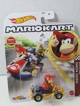 Hot Wheels Mario Kart Diddy Kong Pipe Frame die cast vehicle new bent pkg - $12.86