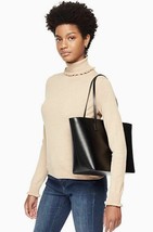 Kate Spade Harmony Smooth Black Leather Tote ONLY Purse Bag Bennet WKRU4766 FS - £79.12 GBP