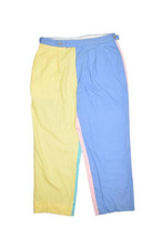 Vintage Izod Colorblock Pants Mens 34 Multicolor Trousers Preppy Cropped... - £37.29 GBP