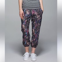 LULULEMON Om Commuter Multicolor Jogger Pants Size 6 Lightweight Crop Le... - $35.00