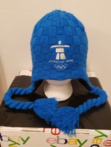 2010 Vancouver Olympics Hat Blue Winter Snow Beanie Tassles - $22.97