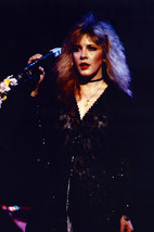 Stevie Nicks in black dress performing 1980&#39;s Fleetwood Mac concert 18x2... - $23.99