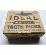 Ideal Perfected Toohpicks Original Unopened Box of Wood Toothpicks Circa 1910 - €12,24 EUR