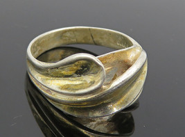 CELLINI 925 Silver - Vintage Shiny Concave Dome Band Ring Sz 7.5 - RG8647 - £32.66 GBP