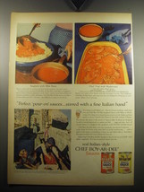 1957 Chef Boy-ar-dee Spaghetti Sauce Ad - Perfect pour-on sauces - £14.78 GBP