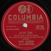 Benny Goodman w/ Jane Harvey 78 Ev&#39;ry Time / Sweetheart Of All My Dreams SH1F - £5.53 GBP