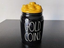 Rae Dunn Artisan Collection St. Patrick&#39;s Day &quot;GOLD COINS&quot; Canister-Small - £31.93 GBP