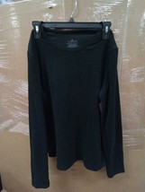 Cuddl Duds Fleecewear Sweater Large Black Pullover Long Sleeves 058BOXAzb - £12.93 GBP