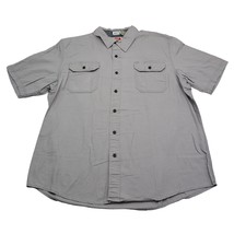 Wrangler Shirt Mens XL Extra Gray Western Outdoor Flex Workwear Hike Button Up - £13.97 GBP