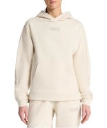 Puma Womens Hoodie Cream Kangaroo Pocket Fleece Logo Long Sleeves Active... - $800.67 MXN