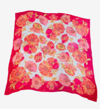 Ann Taylor Rose Peony Print Sheer Scarf  32 x 30 - $38.78