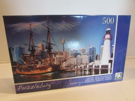 Puzzlebug Sailing Ship Endeavour Darling Harbor Sydney 500 pc Puzzle New... - $6.88