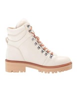 Marc Fisher Womens 11 M Ivory Cream Mallie Lined Lace Up  Boots NIB HH8 - $100.82 CAD