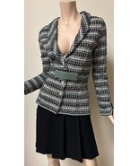 New Chanel Tweed Jacket Cotton Pullover Sweater Size 38 - €2.211,06 EUR