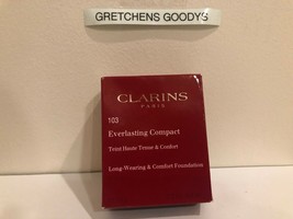 Clarins Everlasting Compact Long Wearing Foundation + #103 Ivory NIB .3 oz - $21.37