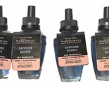 4 Bath &amp; Body Works SAPPHIRE QUARTZ Home Fragrance Wallflowers Refills Bulb - $26.63