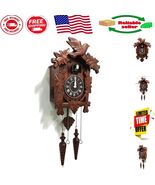 Charming Vintage Wooden Cuckoo Clock - 13x9.5 Inch Quartz Movement Home ... - $3,465.58 MXN