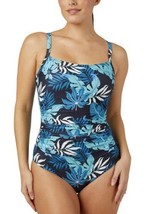 32 Degrees Womens Swimsuit Blue Multicolor Floral Adjustable Straps Buil... - $589.22 MXN