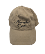 Abernethy Center Dads Cap Hat Baseball Cap Tan Strap back Sportsman - $12.19